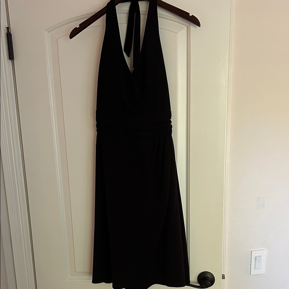 White House Black Market Black Backless Dress